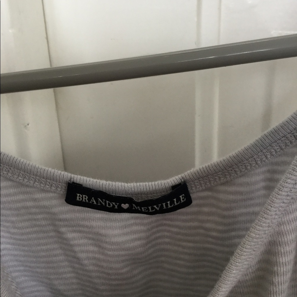 Brandy Melville light purple striped tank top